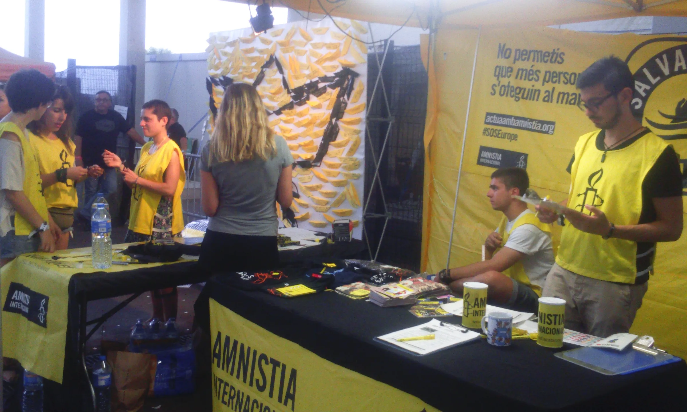 Amnistia Internacional ha estat present, per sisè any, al Festival Cruïlla 2015