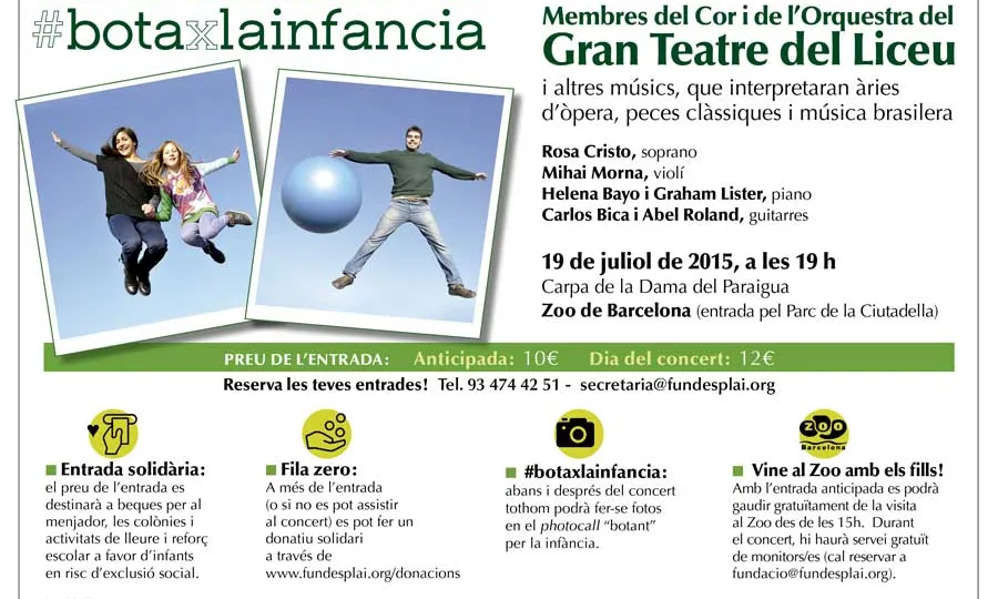 Cartell del concert. Font: Fundesplai