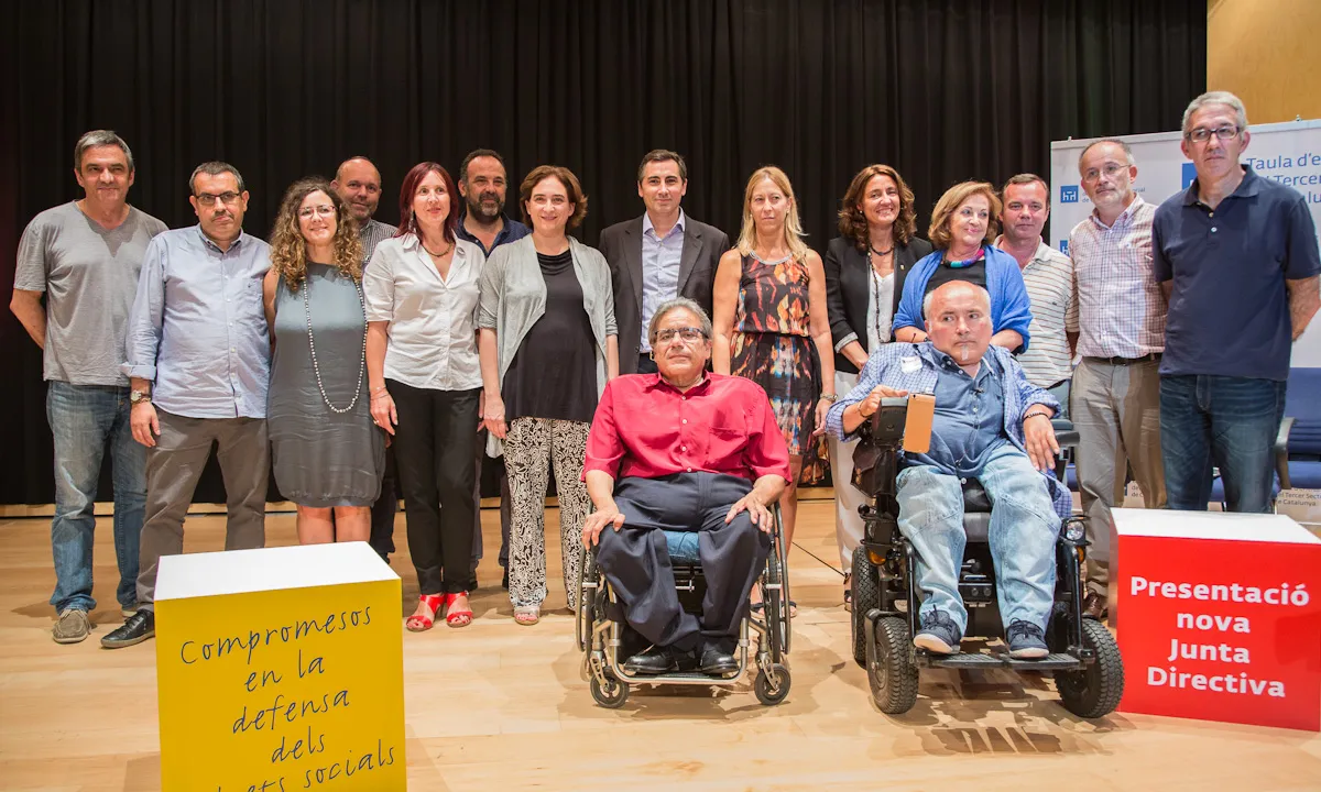 Presentació de la nova Junta Directiva. Font: Taula d'entitats del tercer sector social de Catalunya