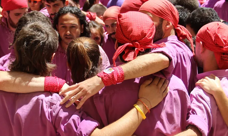 Colla de castellers d’Igualada. Font: web dels Moixigangers