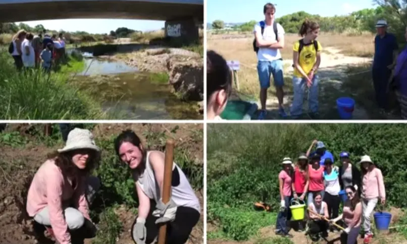 Voluntariat ambiental per la millora de les riberes dels rius, amb la participació d'empreses com Surkana (imatge: xvac)