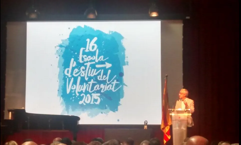 Imatge de la presentació de la 16è Escola d'Estiu del Voluntariat