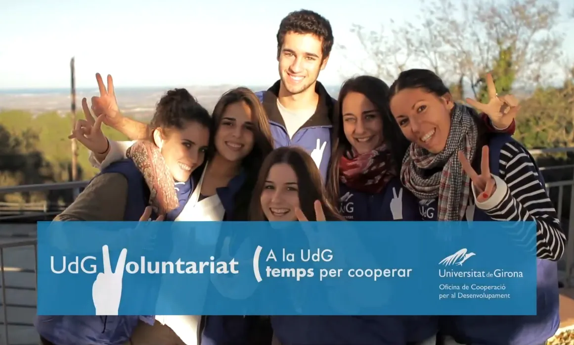 Grup de voluntaris i voluntàries.             Font: UDG