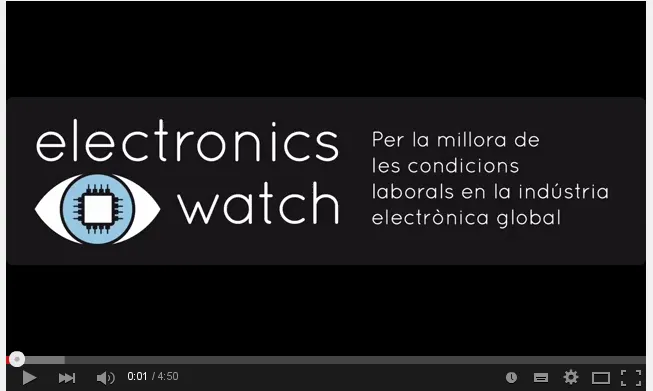 Imatge il·lustratiu captura del vídeo Electronics Watch