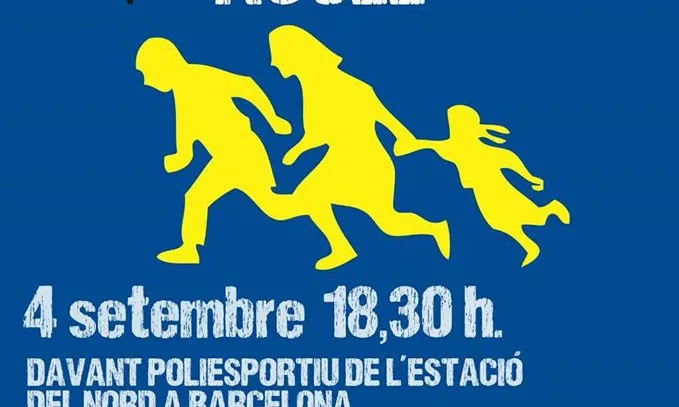 Cartell Aquí Sí, Catalunya Acull.