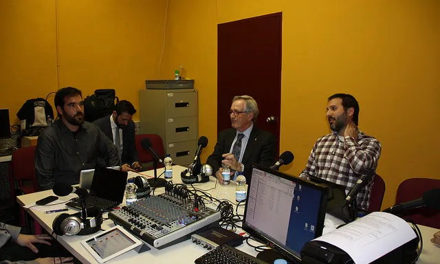 Programa en directe amb Xavier Trias, exalcalde de Barcelona (font: Ràdio Ateneu del Clot)