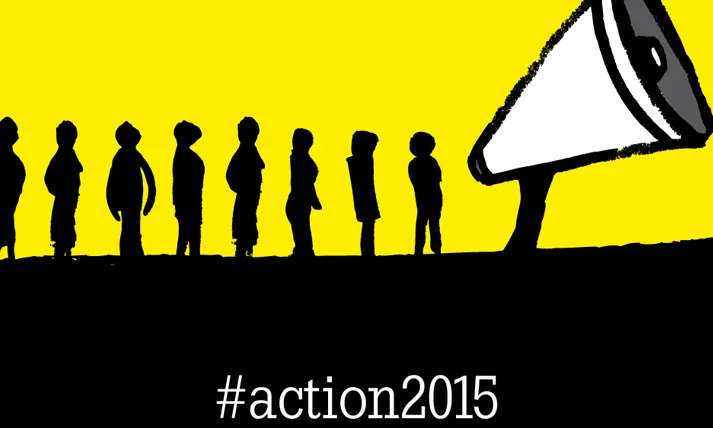 Imatge simbòlica del moviment Action 2015. Font: www.worldvision.org.uk