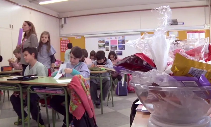 L'escola El Sagrer de Sant Andreu és una de les escoles que hi participen (imatge: video E+S)