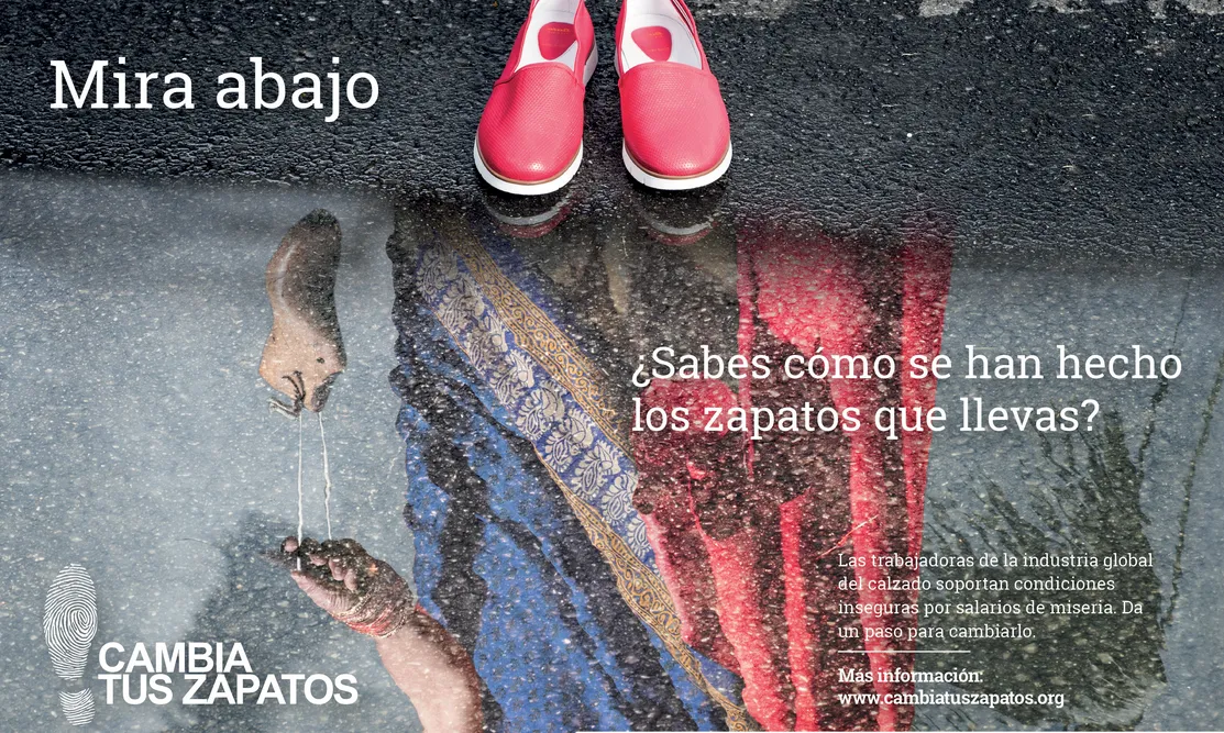 Cartell de la campanya "Cambia tus zapatos"