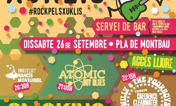 Imatge cartell Festival Rock Xuclis. Font: web Barcelona.cat