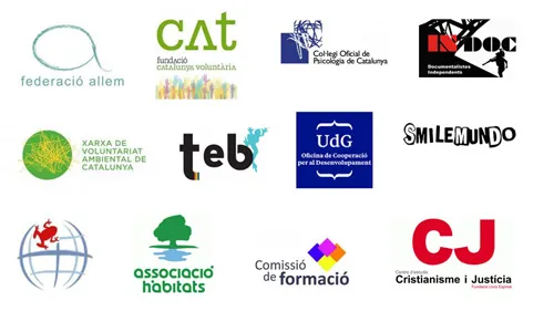 Logotips d'entitats col·laboradores de xarxanet.org