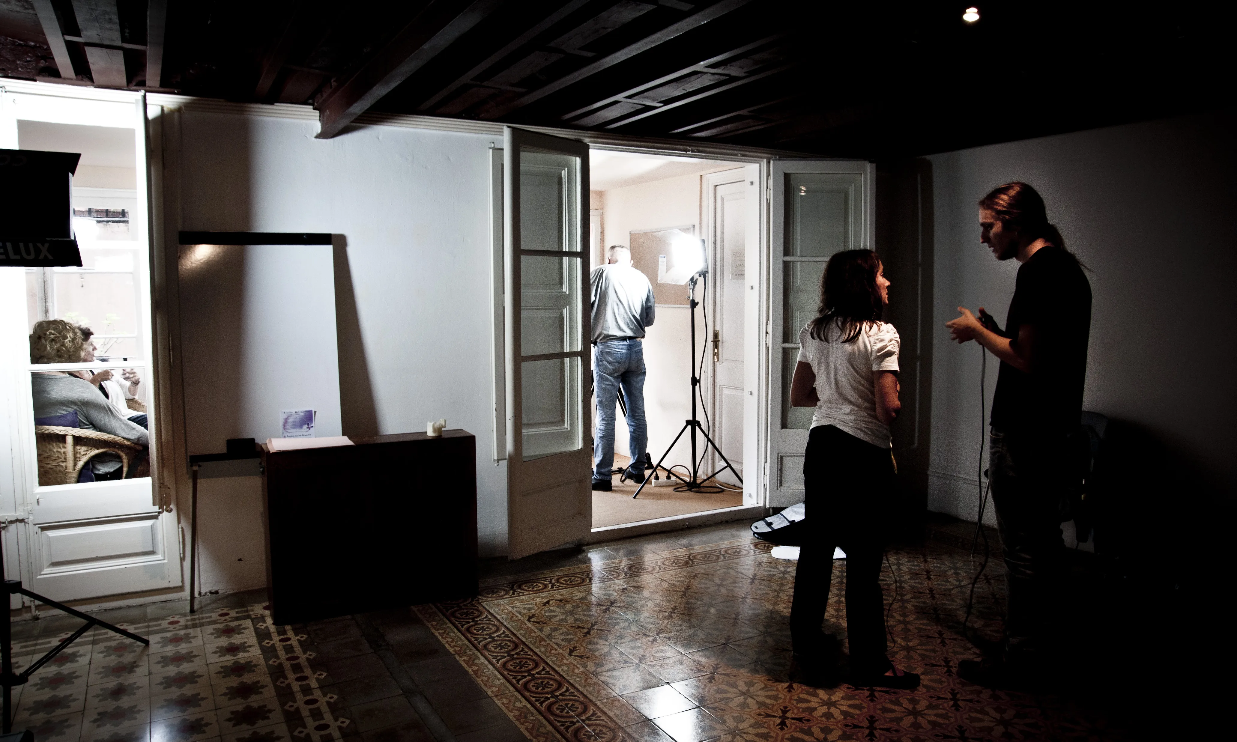 Rodatge del documental "L'últim tabú". Foto: Lluïsa Mora.