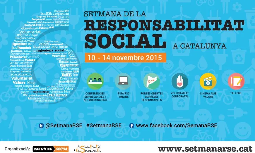 La Setmana de Responsabilitat Social tindrà lloc del 10 al 14 de novembre. 