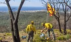 Voluntaris de l'Agrupació de Defensa Forestal de les Gavarres (imatge:clbalpipalamos)