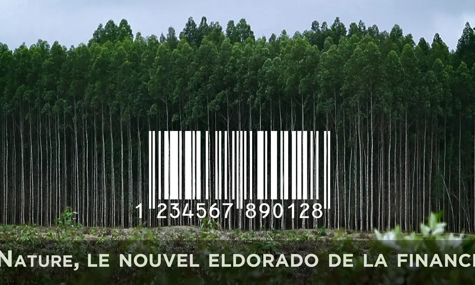 Projecció de Banking Nature, durant la jornada (imatge:justinvest.net)