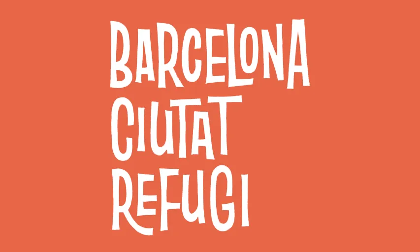 Cartell publicitari Barcelona, ciutat refugi. Font: web ajuntament de Barcelona