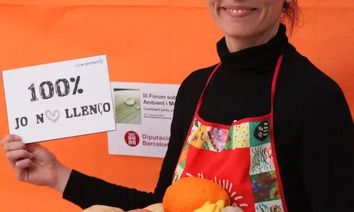 Mireia Barba, responsable d'Espigoladors (imatge:sostenible.cat)