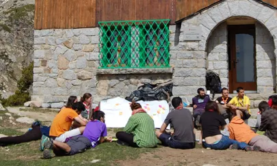 Monogràfic de l'Escola de Formació de Minyons Escoltes i Guies de Catalunya. Foto: MEG.
