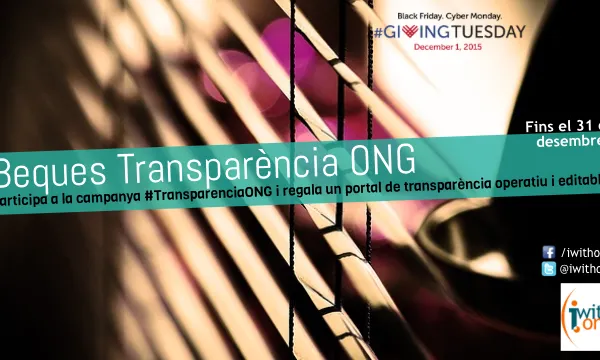Anunci de les Beques TransparènciaONG. Font: iWith.org 