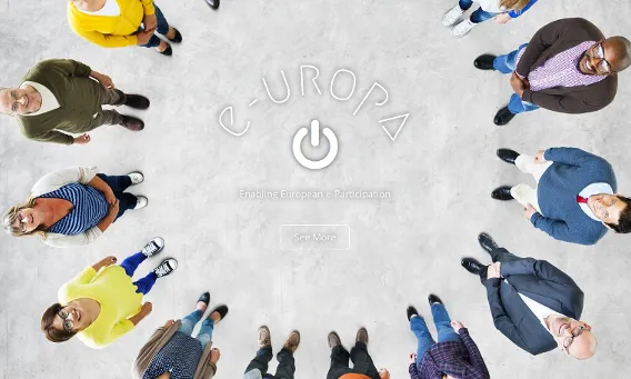 Imatge de portada del web de E-urope