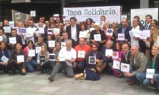 Foto de grup dels retaurants participants en aquesta iniciativa