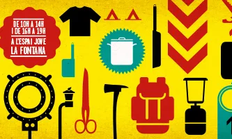 Bànner del mercat d'intercanvi. Foto: CJB.