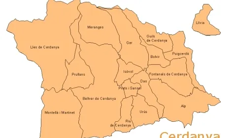 Mapa comarca Cerdanya