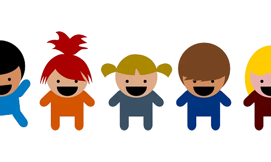 Dibuix de nens i nenes - Font: pixabay