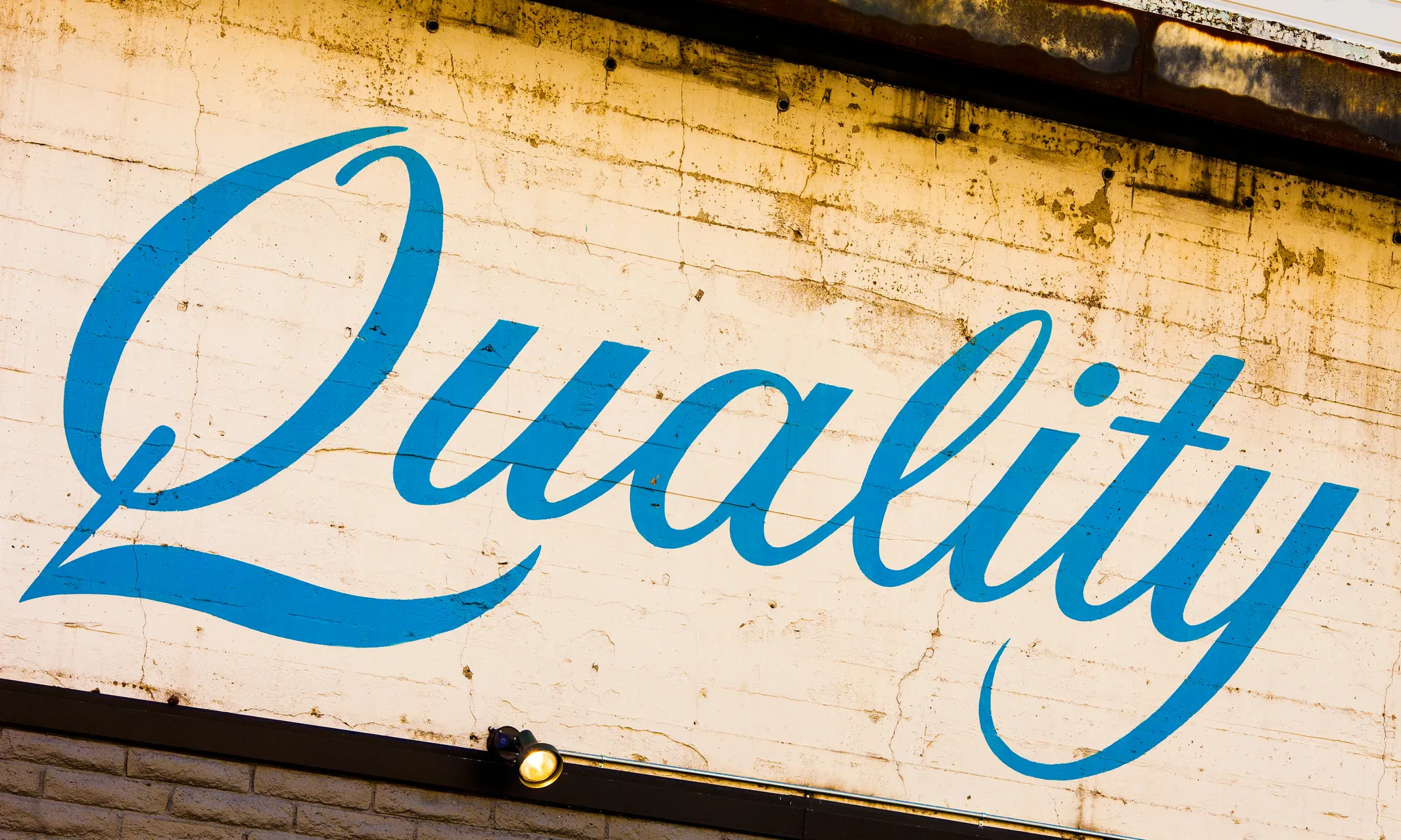 Quality. Font: Thomas Hawk (Flickr)