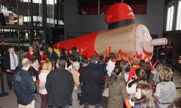 Imatge Tió Solidari Catalunya Ràdio. Font: web Banc dels Aliments