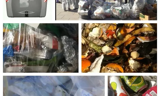Les entitats catalanes de Residu Zero van realitzar una autòpsia a un contenidor de rebuig, acció per classificar els diferents materials trobats en funció de la seva gestió desitjable: compostage, reciclatge, redisseny...(imatge:residusiconsum.org)