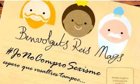 Llista del #JoNoComproSexisme als Reis. Font: Twitter