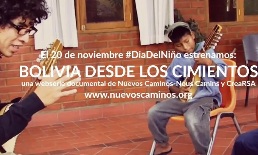 Anunci de 'Bolívia des dels fonaments'. Font: Nous Camins