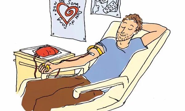 Donant de sang. Font: magrebies.net