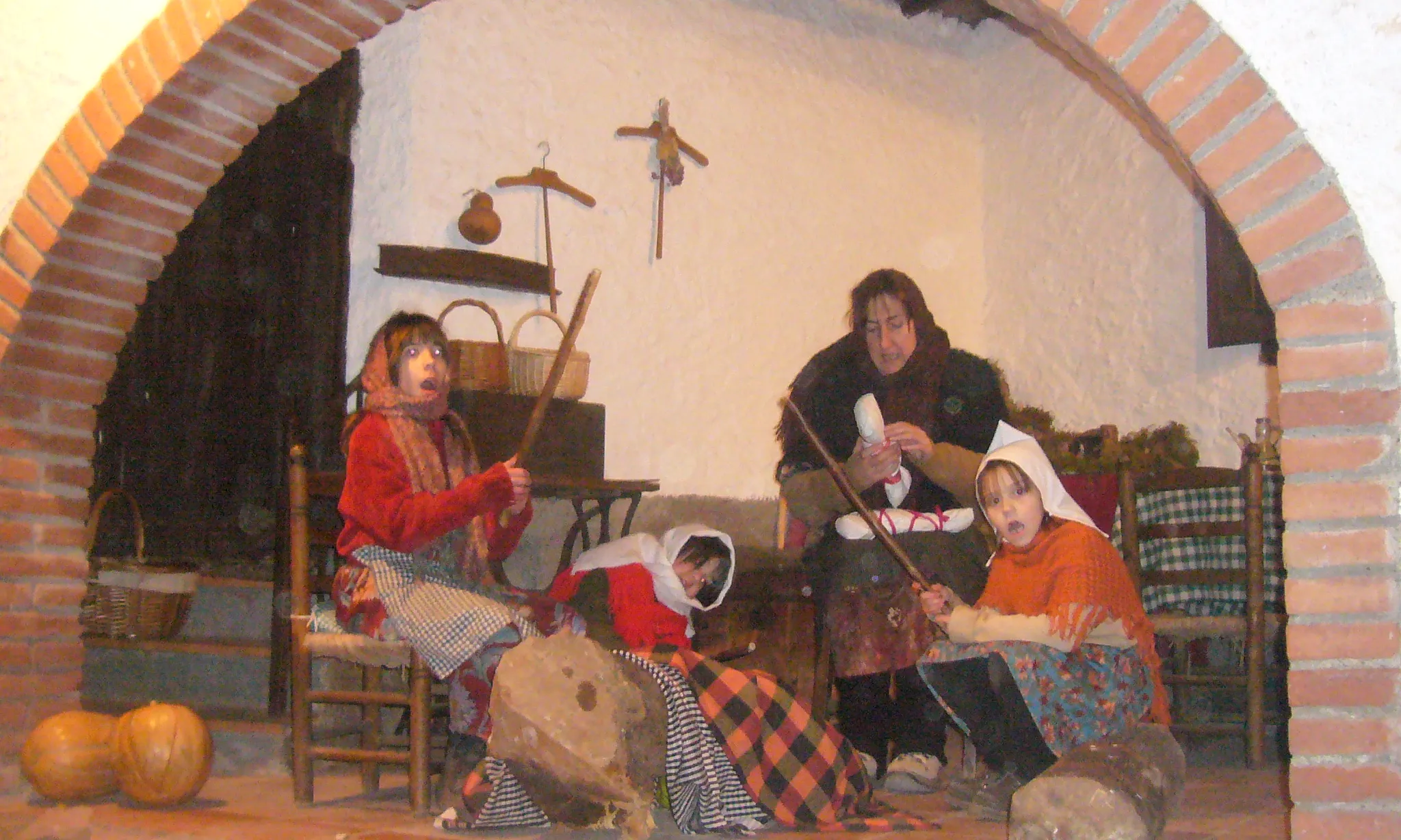 Escena del Pessebre Vivent de Corbera, el primer pessebre vivent de Catalunya