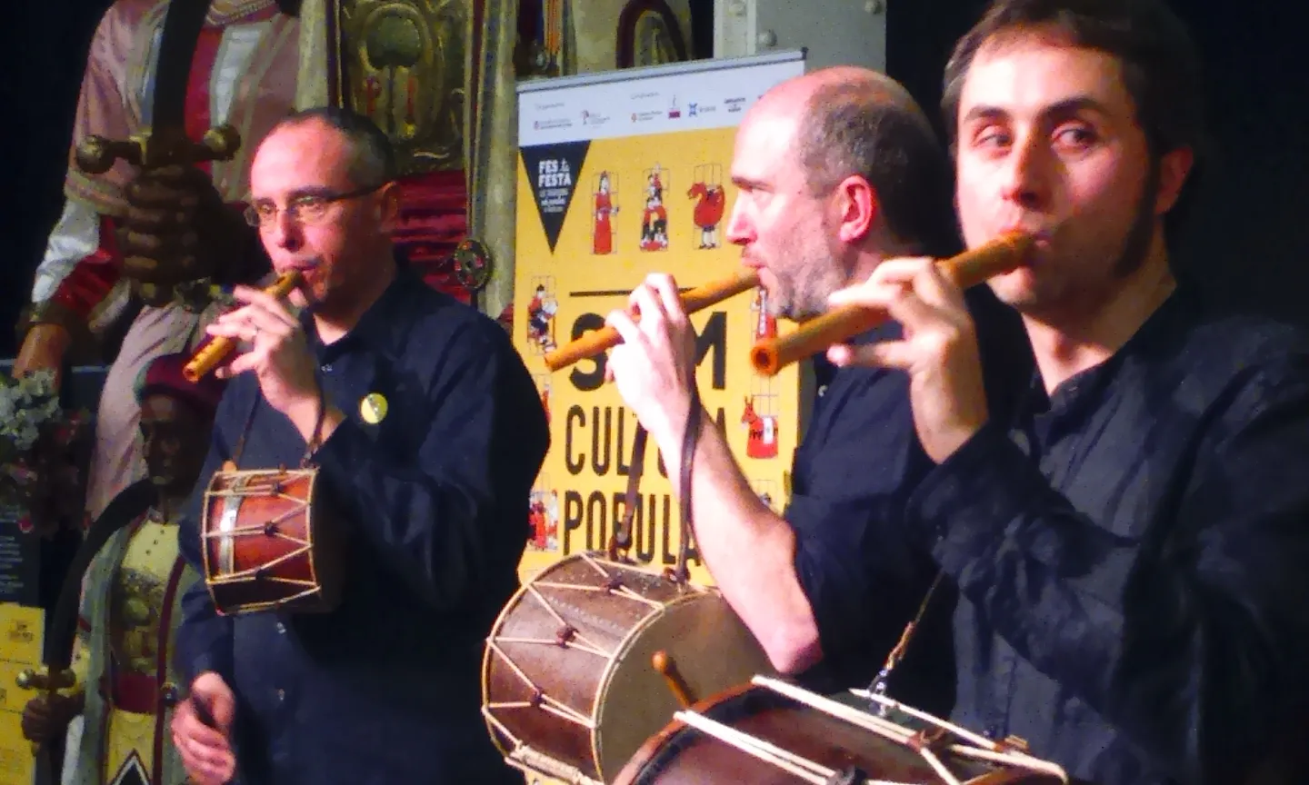 Actuació del conjunt de flabiolaires de la Festa del Flabiol d'Arbúcies (foto: FAC).