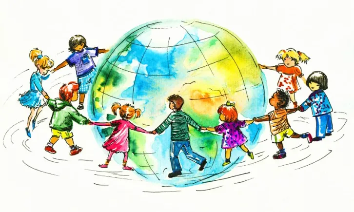 Rotllana multicultural. Font: blog d'Oxfam Intermón