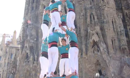 Castellers de la Sagrada Família.