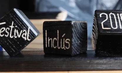 Muntatge creatiu amb el nom del Festival: Inclus.cat 