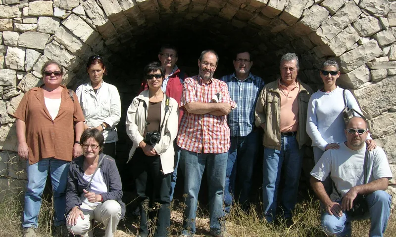 Membres de La Fatarella, entitat implicada en la defensa de la pedra seca (imatge:coordinadorapedraseca.org)