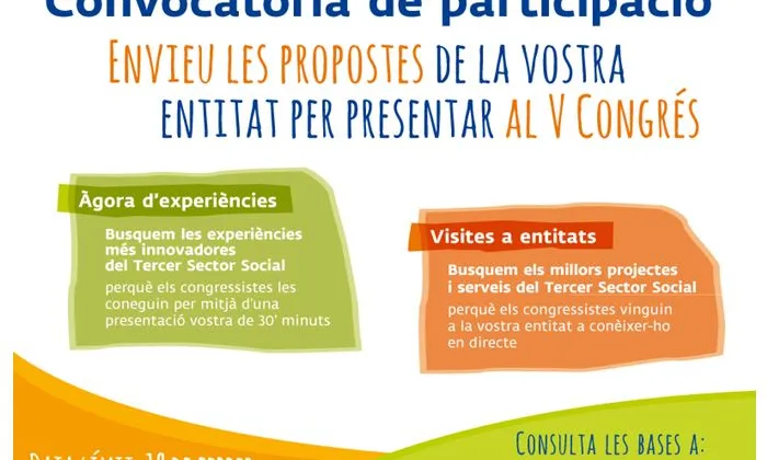 Convocatòria del Tercer Sector Social