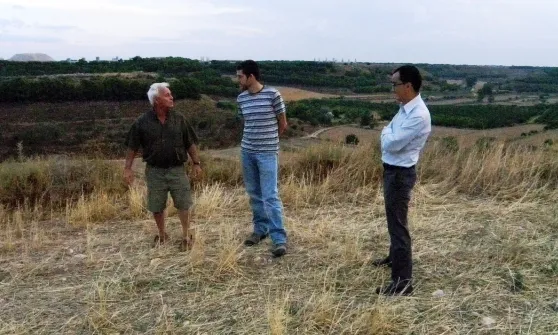 Accionatura en un projecte de custòdia als terrenys pròxims a l'aeroport de LLeida (imatge:accionatura)