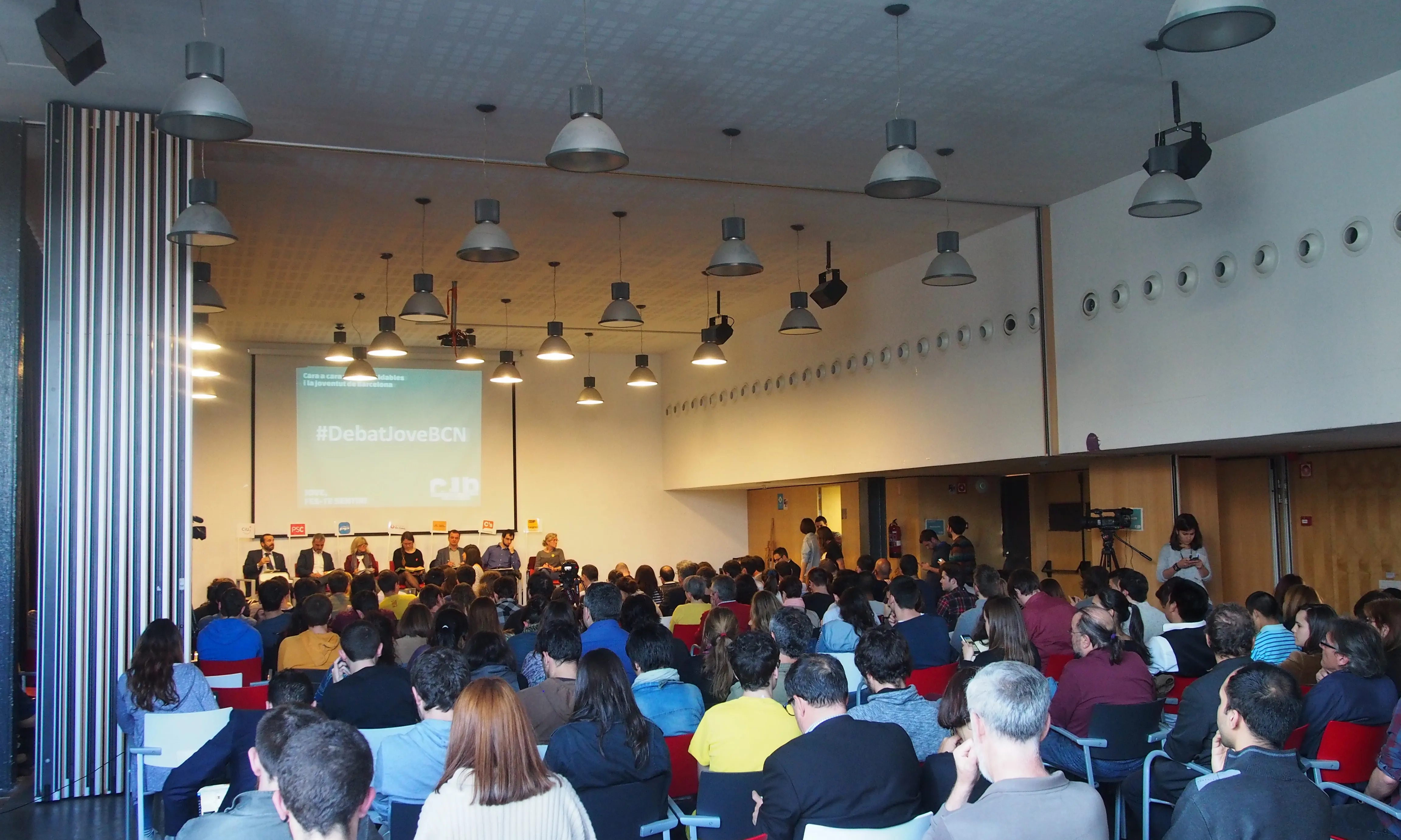 Debat sobre candidatures per a l'alcaldia de Barcelona organitzats pel CJB (Font: CJB)