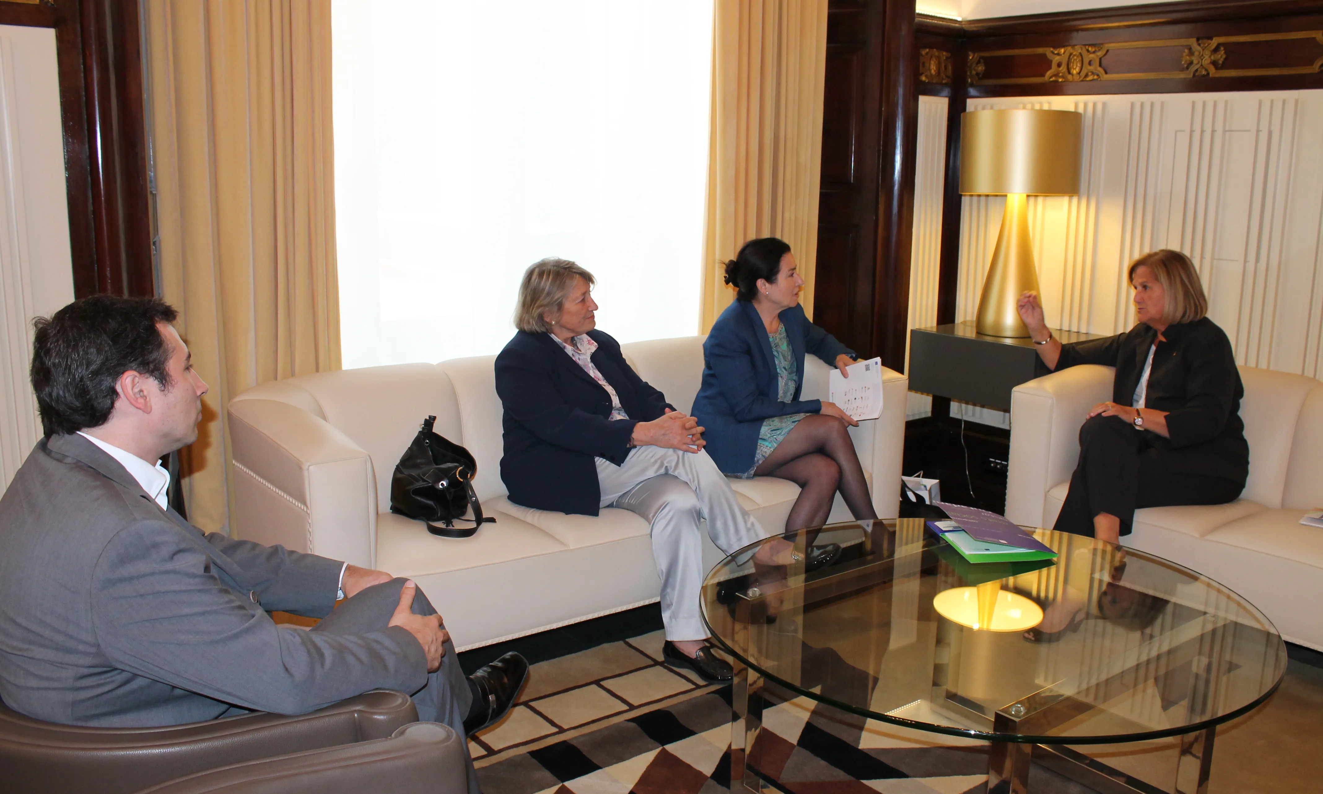 La Taula del Tercer Sector reunits amb la presidenta del parlament  Nuria de Gispert el 2013 (imatge:tercersector.cat)