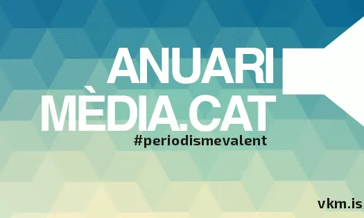 Cartell de l'Anuari Mèdia.cat 2015.