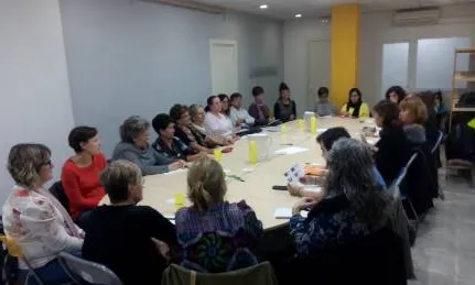 Trobada de la Coordiandora d'ONGD de Lleida amb amb la Direcció General de Cooperació al Desenvolupament l'octubre de 2015