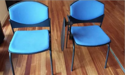 Material d'oficina donat: cadires