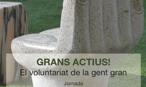Cartell de la jornada  “Grans Actius. El Voluntariat de la Gent Gran”