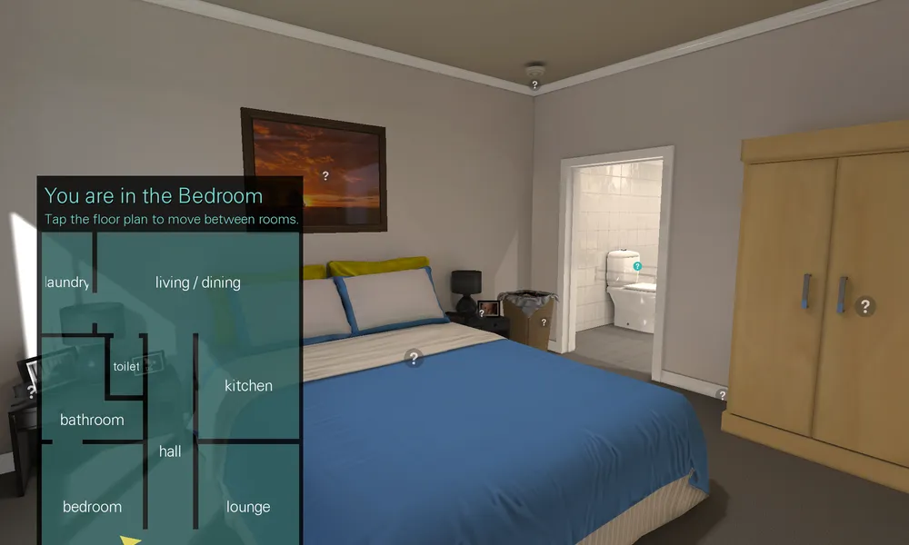 L'aplicació també ajuda a situar-se amb el mapa que mostra.