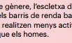 En aquests barris, les activitats a Internet les fan majoritàriament els homes.